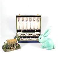 Lot 105 - Two Sylvac pottery models of bunny rabbits, 19cm