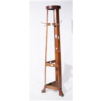 Lot 513 - An Arts and Crafts oak hall stand, circa 1910