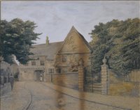 Lot 328 - F Gallagar "St Mary's Gateway Leicester" watercolour, 21cm x 34cm, signed and dated 1906, three other watercolours of historical Leicester including Prince Rupert's Gate signed RWC