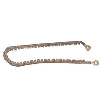 Lot 193 - A military issue folding hand chain saw, in leather case