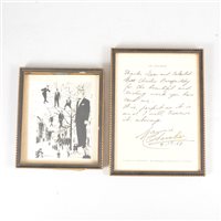 Lot 117 - Maurice Chevalier letter to Christine Beresnitsky '68.