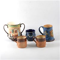 Lot 41 - A quantity of Doulton Lambeth and Burslem wares, and other ceramics.