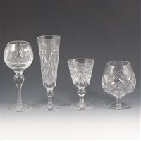 Lot 46 - A quantity of cut-glass crystal tableware