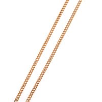 Lot 259 - A 9 carat yellow gold chain necklace, 4.2mm gauge solid flat curb links, 55cm long, approximate weight 25gms.