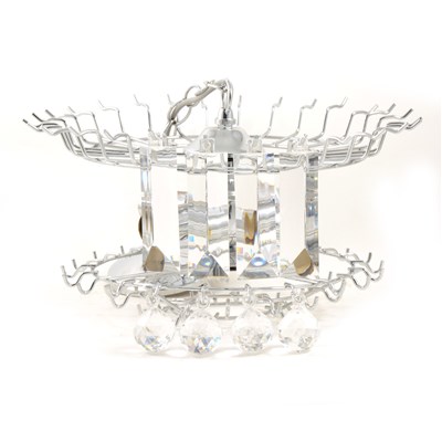 Lot 185 - Contemporary chrome four-light centre fitting, ...