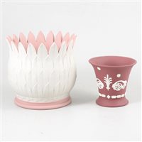 Lot 56 - Two Wedgwood jasperware vases