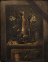 Lot 232 - Victorian School, 'Dead game in the pantry', ...