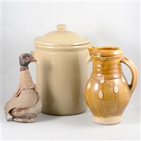 Lot 87 - Stoneware flagons, jars, etc.