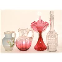 Lot 61 - Carnival glass shallow bowl, ...