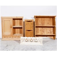 Lot 291 - Reclaimed pine wall cabinet, ...