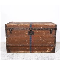 Lot 301 - Louis Vuitton, vintage steamer trunk, ...