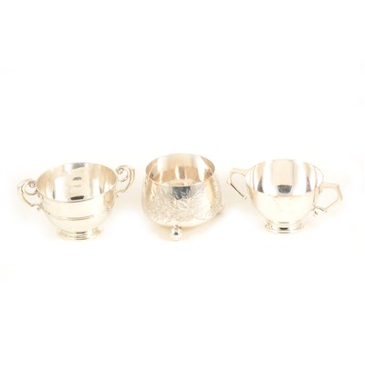 Lot 138 - Edwardian silver twin-handled bowl, Wakely & Wheeler, London 1901