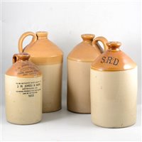 Lot 88 - Small selection of stoneware jars, (5).