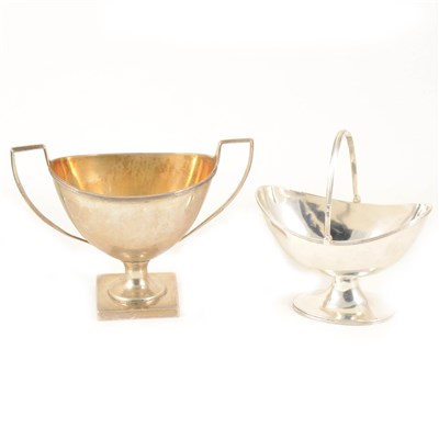 Lot 152 - Victorian silver pedestal sugar basket, Holland, Son & Slater, London 1882