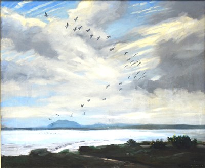 Lot 316 - Denys Watkins-Pitchford, Ducks in Flight, ...
