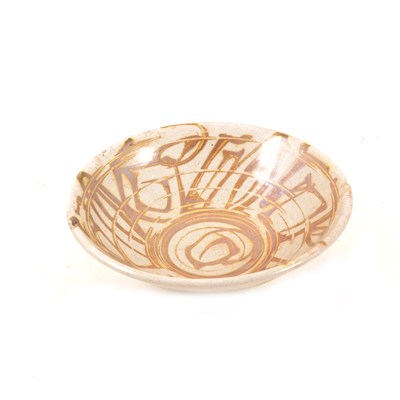 Lot 40 - Studio pottery circular bowl, diameter 17cm, by Alan Caiger Smith.