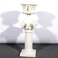 Lot 62 - Pottery urn-shape jardinière