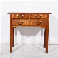 Lot 262 - George III mahogany lowboy, ...