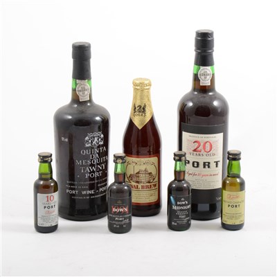Lot 141 - A quantity of port, including Taylors Port 1980, Quinta da Mesquita, Taylors Select Miniatures, etc.
