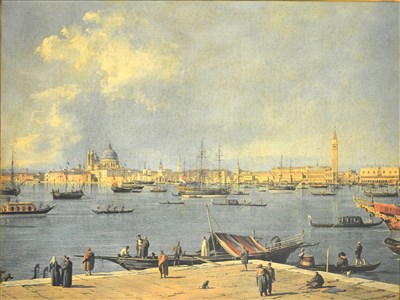 Lot 338 - After Canaletto, Venice from San Giorgio, Maggiore, ...