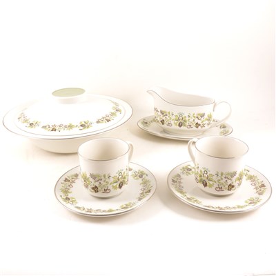 Lot 68 - A Royal Doulton English Translucent China dinner service, "Vanity Fair" design