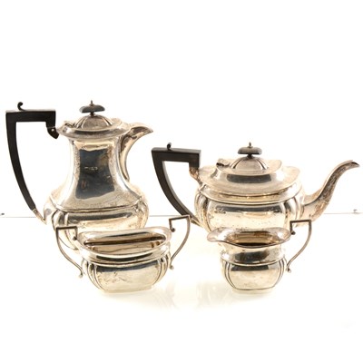 Lot 243 - A silver four piece tea set by Viner's Ltd (Emile Viner), Sheffield 1932/1936