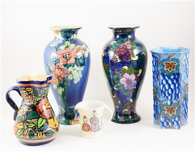 Lot 12 - Five English Art Pottery vessels, early 20th century