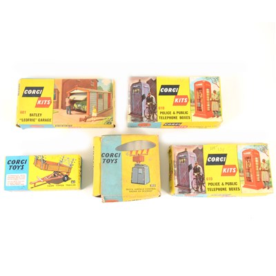 Lot 164 - Five Corgi Toys die-cast models and model kits