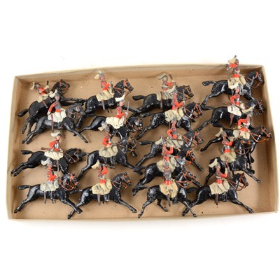 Lot 116 - Eighteen painted lead military cavalry soldiers, by Britains.