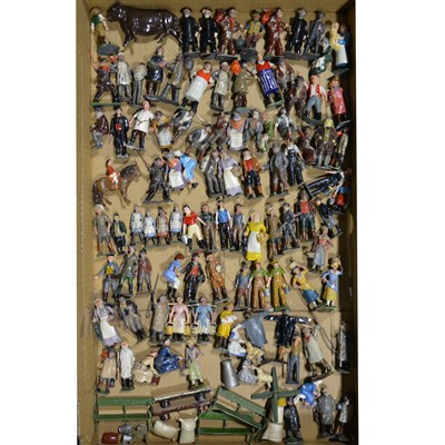 Lot 113 - Britains and other maker painted lead farm figures
