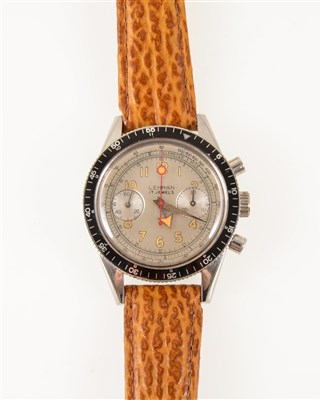 Lot 288 - Lehman - a gentleman's 17 jewel aviator style chronograph wrist watch