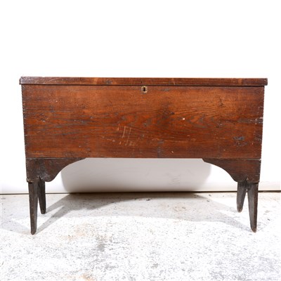 Lot 342 - Joined oak coffer, 18th Century.