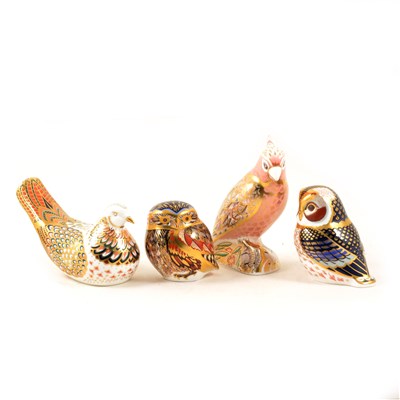 Lot 3 - Four Royal Crown Derby paperweights