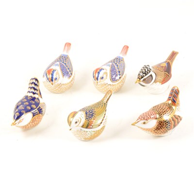 Lot 39 - Six Royal Crown Derby paperweights