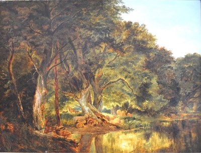 Lot 286 - Victorian School, Sheep Amongst Woodland