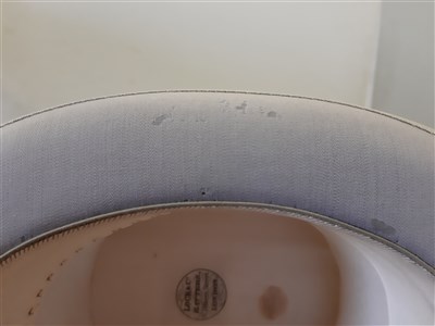 Lot 68 - Black silk top hat, James Lock & Co, London, and a grey top hat