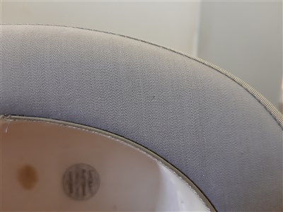 Lot 68 - Black silk top hat, James Lock & Co, London, and a grey top hat