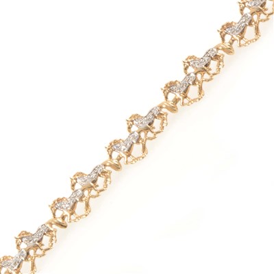 Lot 257 - A diamond set horse design bracelet of small size.