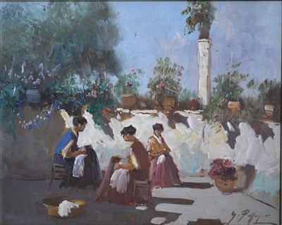 Lot 278 - G Pally ... (Spanish school?), The Roof Garden