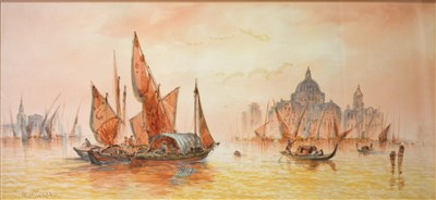 Lot 269 - Thomas Mortimer, Venice, near The Grand Canal, a pair