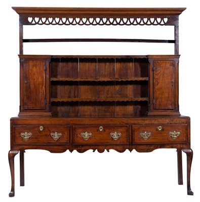 Lot 454 - A George III oak dresser