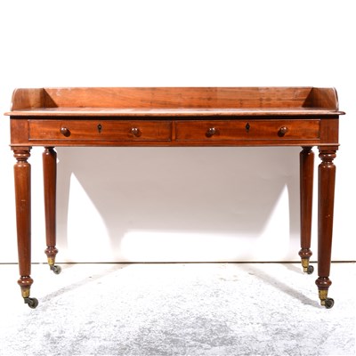 Lot 340 - Victorian mahogany washstand.