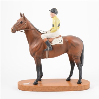 Lot 10 - Beswick, Arkle with Pat Taffee Up, a Connoisseur model