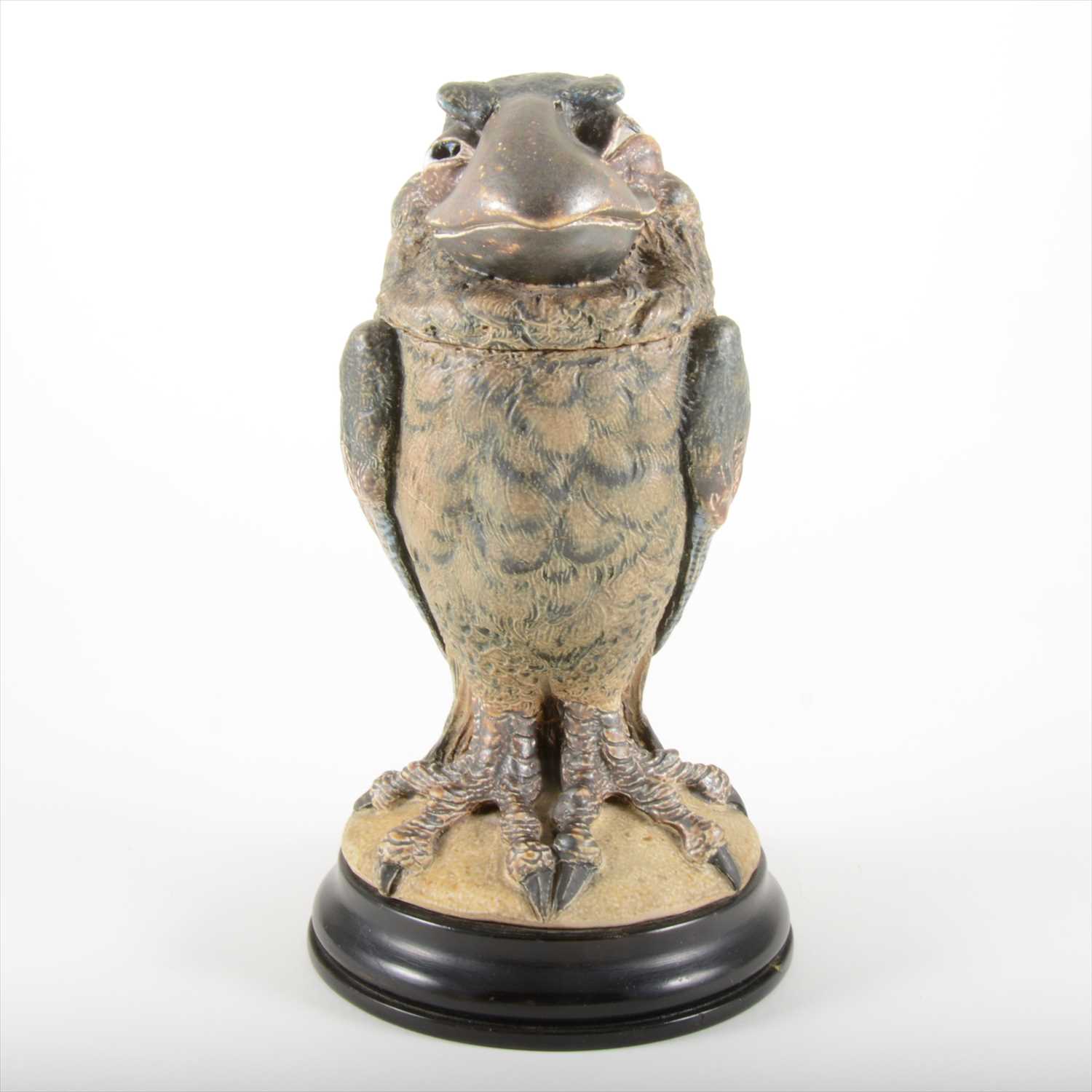 14 - A Martin Brothers stoneware Bird jar and cover, dated 1897