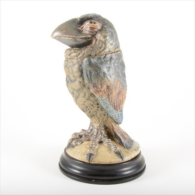 Lot 14 - A Martin Brothers stoneware Bird jar and cover, dated 1897