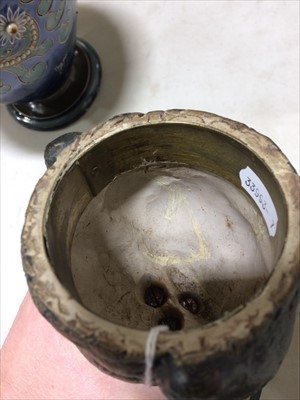 Lot 14 - A Martin Brothers stoneware Bird jar and cover, dated 1897
