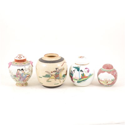 Lot 59 - Small Chinese famille rose ginger jar