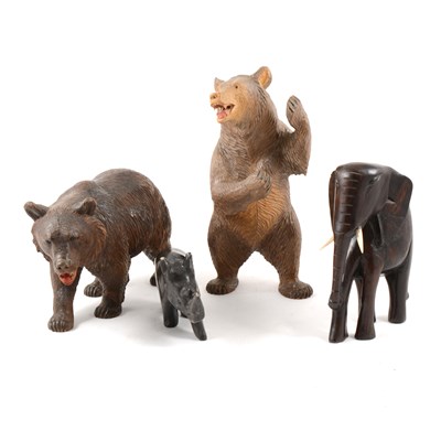 Lot 148 - Two Black Forest wooden bears