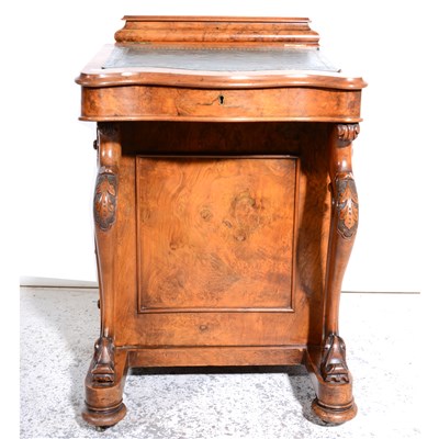 Lot 295 - Victorian walnut Davenport, ...