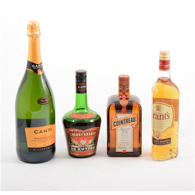 Lot 220 - Case of mixed spirit, wines and liqueurs including Glen Ord single malt, 12 years